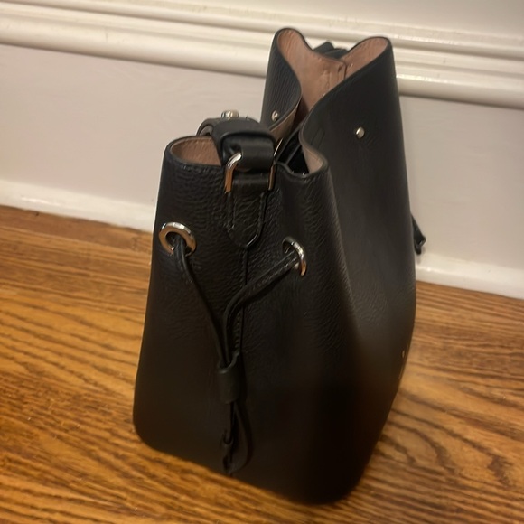 NWOT Kate Spade black leather Marti small bucket bag with matching wallet. NEW! - Picture 7 of 10